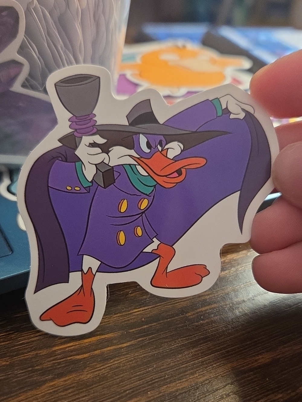 Purple Duck Costume Pet Sticker - Unbranded